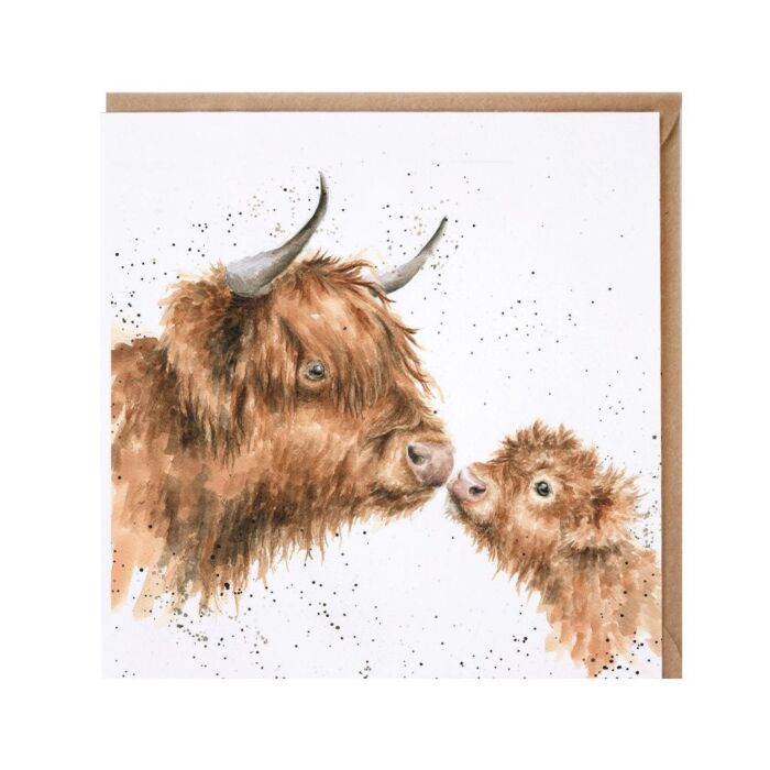 Wrendale Designs 'Gentle Oney' Highland Cow Card